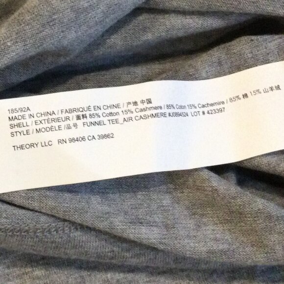 New! Theory Air cashmere Turtleneck Sz L - Picture 7 of 7